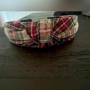 NWT headband plaid